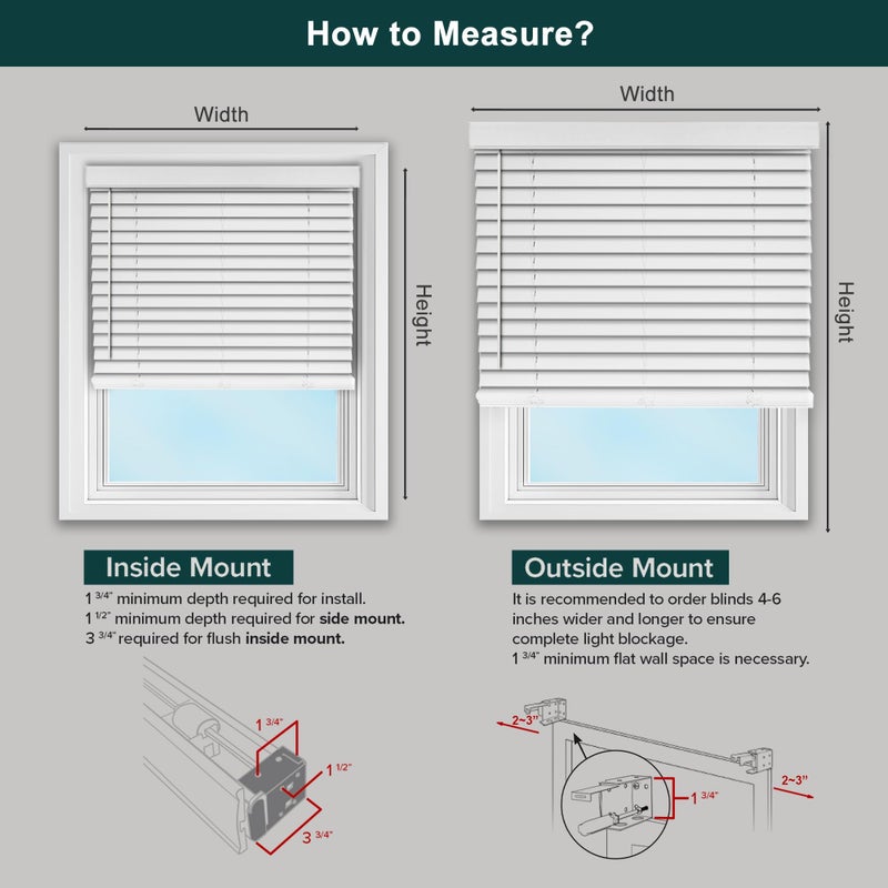 CHICOLOGY Cordless Faux wood blinds Best for Kids, Inside Mount, 31"W X 60"H, Basic White - Image 5